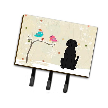 Carolines Treasures Christmas Presents Between Friends Black Labrador Leash or Key Holder BB2529TH68
